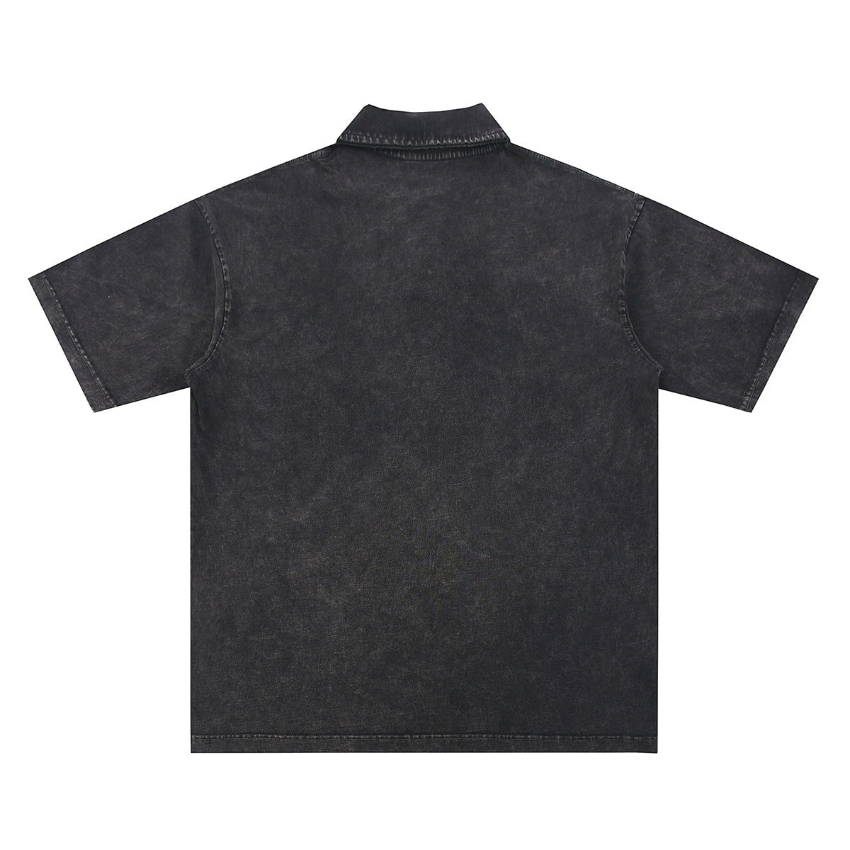 Polo de algodón lavado a la piedra de 9.3 oz