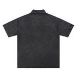 Polo de algodón lavado a la piedra de 9.3 oz