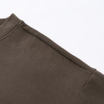 Velour Mock Layered Raglan Sleeve Top