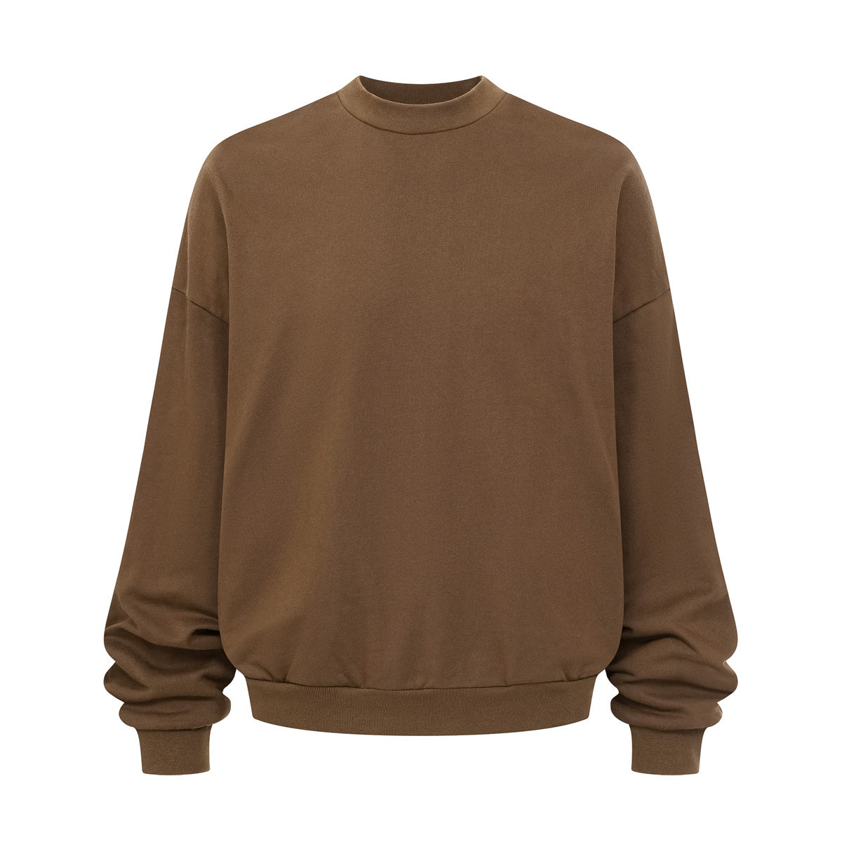 Brushed Fleece Soft Crewneck Pullover Sweatshirt
