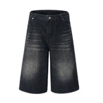 Y2K Loose Fit Wide Leg Denim Shorts