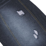 Dark Wash Embroidered Barrel-Leg Jeans