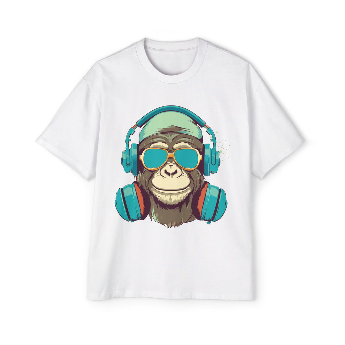 Monkey Music Lover Graphic Tee-INNBLAC Fashion Apparel
