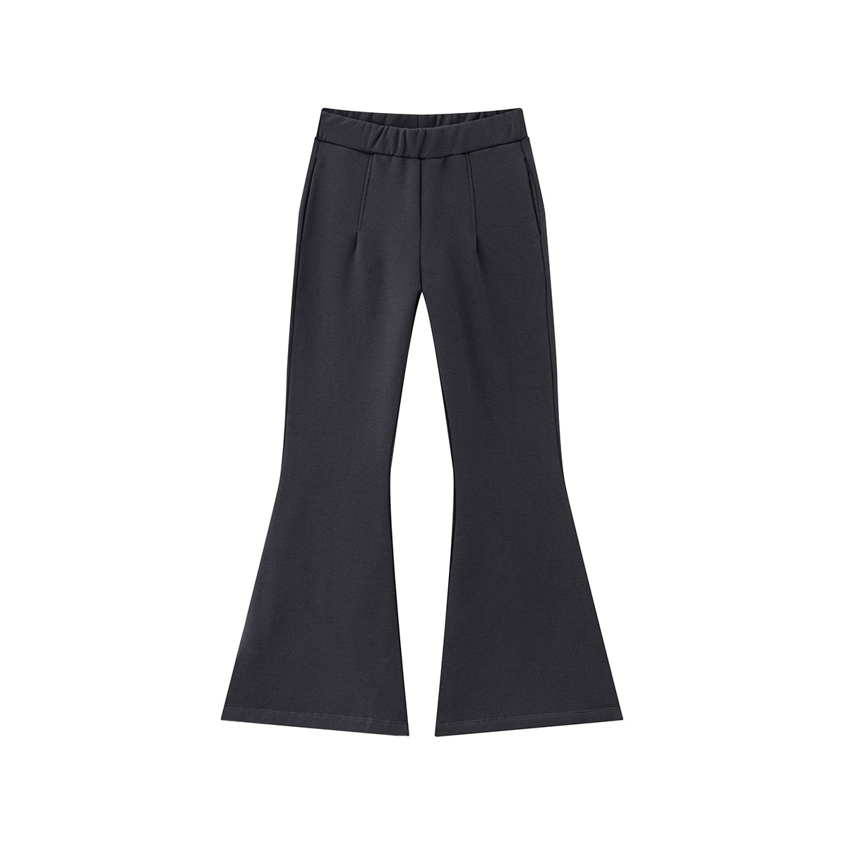 Women's Pleated Flared Plush Trousers