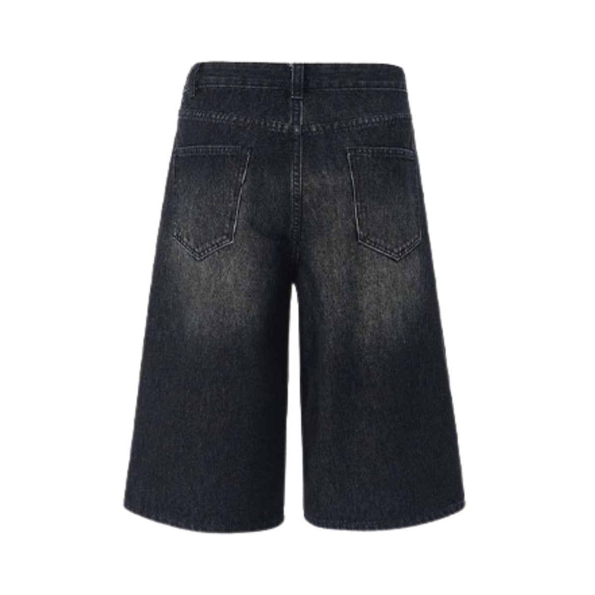 Y2K Loose Fit Wide Leg Denim Shorts