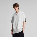 Relaxed Fit Boxy Solid Color Minimal Tee