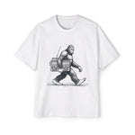 Bigfoot Carrying Vintage Radio Graphic Tee-INNBLAC Fashion Apparel