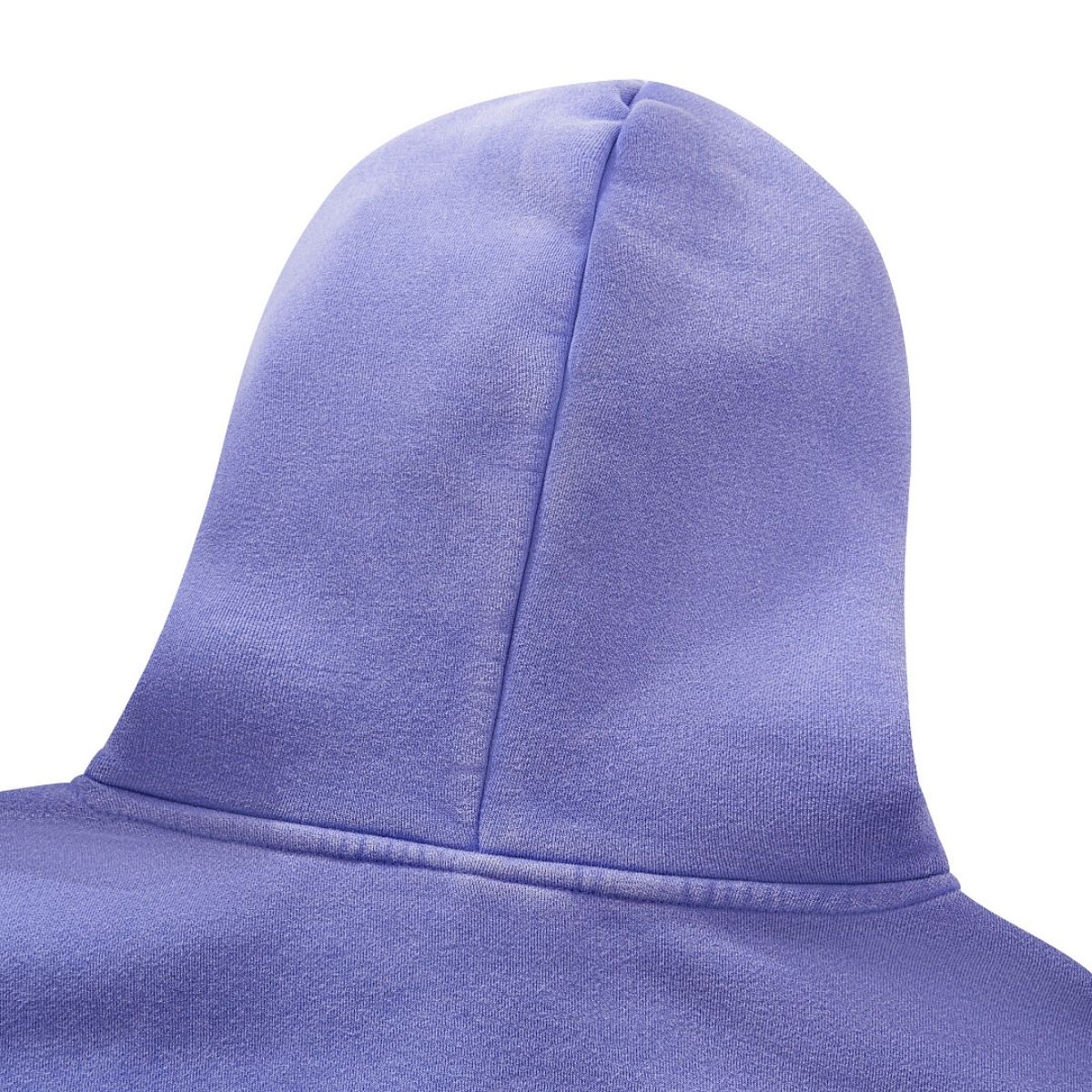 Vintage Washed Distressed Curved‑Sleeve Fleece‑Lined Hoodie