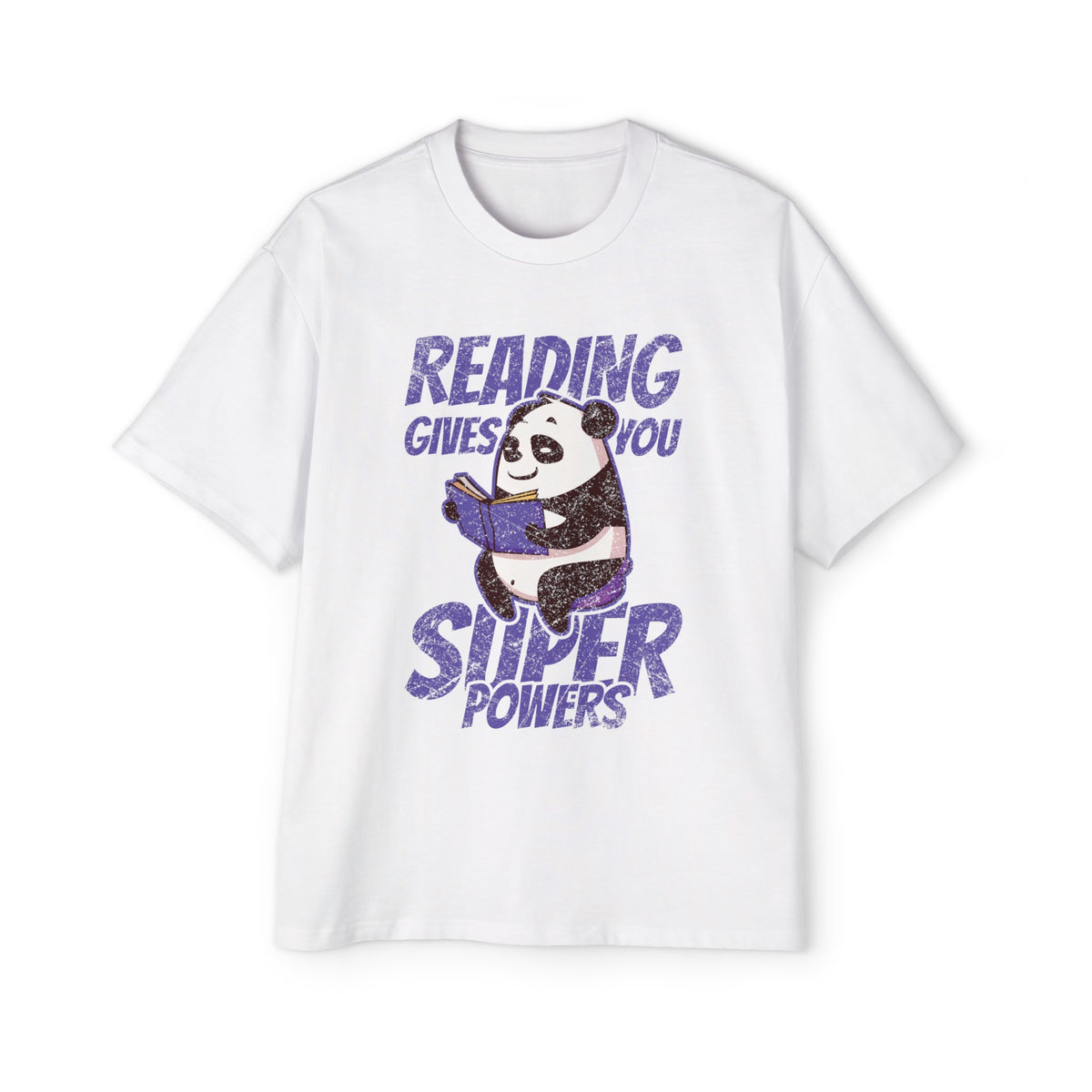 Panda Books Lover Graphic Tee-INNBLAC Fashion Apparel
