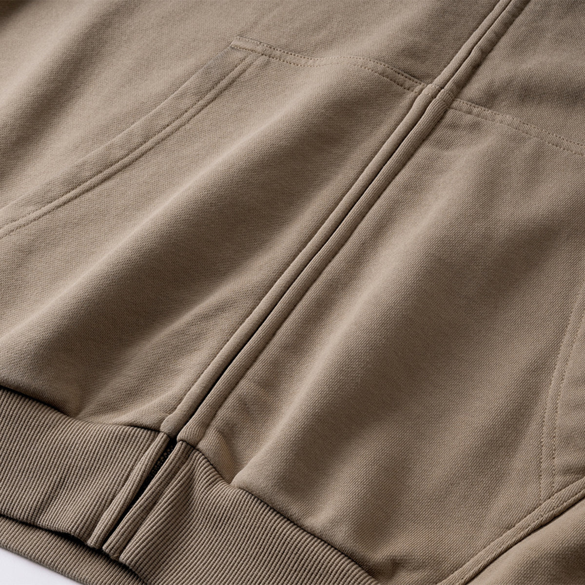 Tiger Stripes Gradient Color Zip Up Hoodie