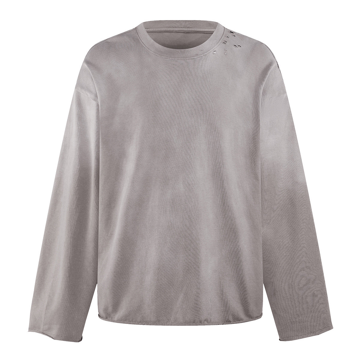 Destroyed Wash Long Sleeve Shirt