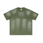 Acid Washed Distressed Reverse Tee 8oz