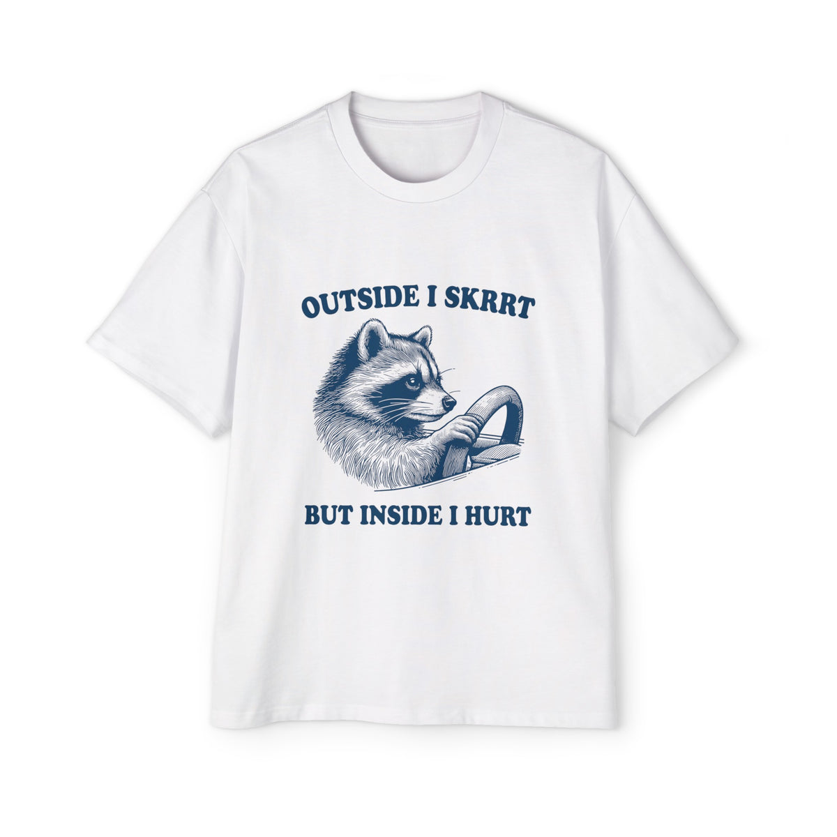 Raccoon Driver Graphic Tee-INNBLAC Fashion Apparel