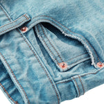 Risen High-Rise Raw Hem Bootcut Jeans