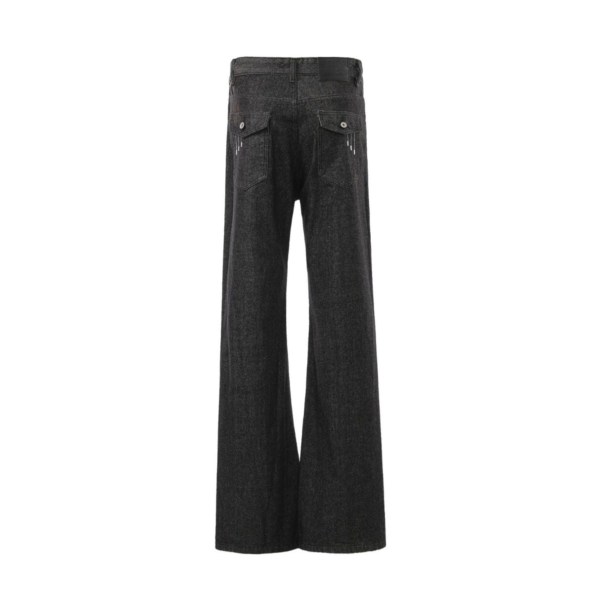 Vintage Raw Denim Wide Flare Jeans