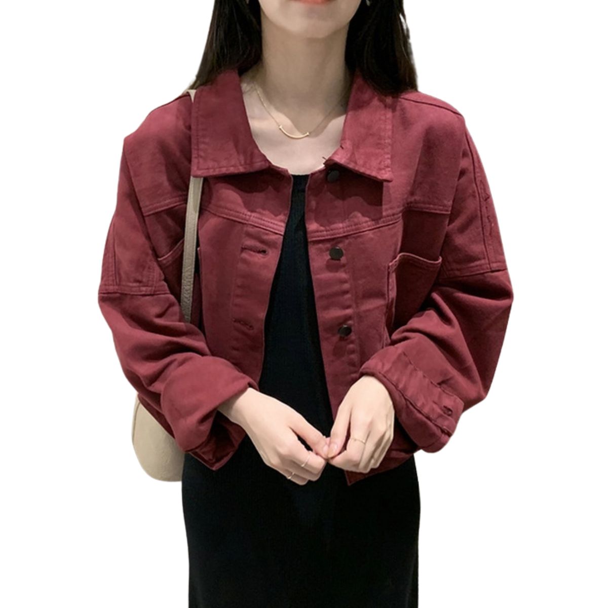 Vestido midi vaquero sin mangas con botones y aberturas en la parte delantera