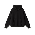 Boxy Flatlock Stitch Fleece Lined Hoodie
