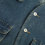 Relaxed Cropped Denim Tactical Vest