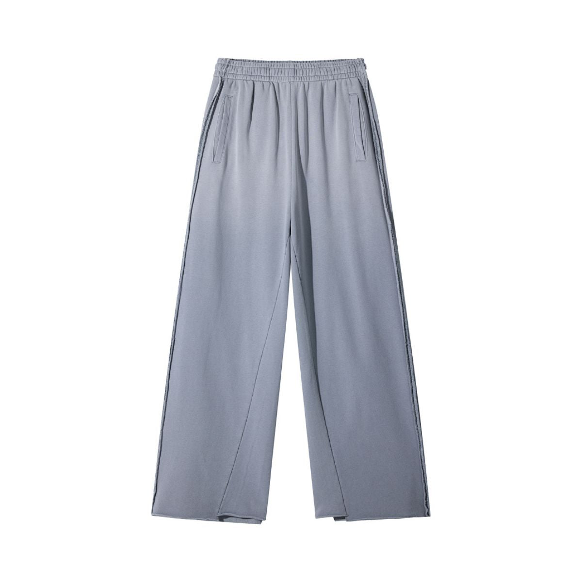 Gradient Monkey‑Wash Heavyweight Cotton Straight‑Leg Casual Pants