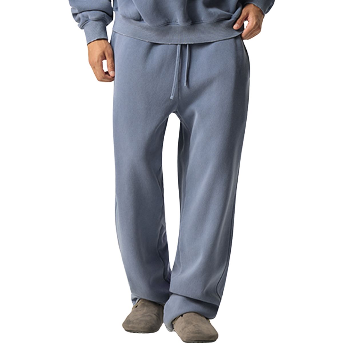 Vintage Wash Straight-Leg Fleece Sweatpants