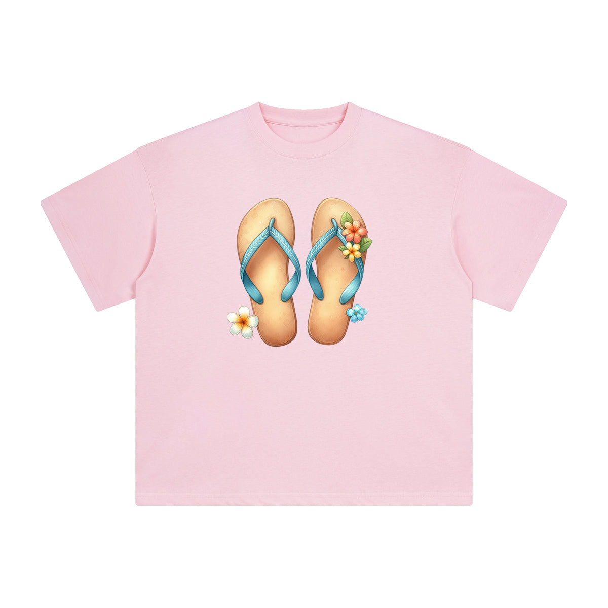 Summer Vacation Slippers Graphic Tee-INNBLAC Fashion Apparel