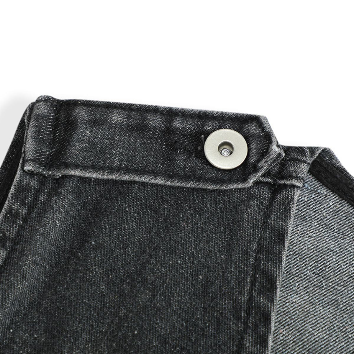 Vintage Wash Denim Ripped Vest