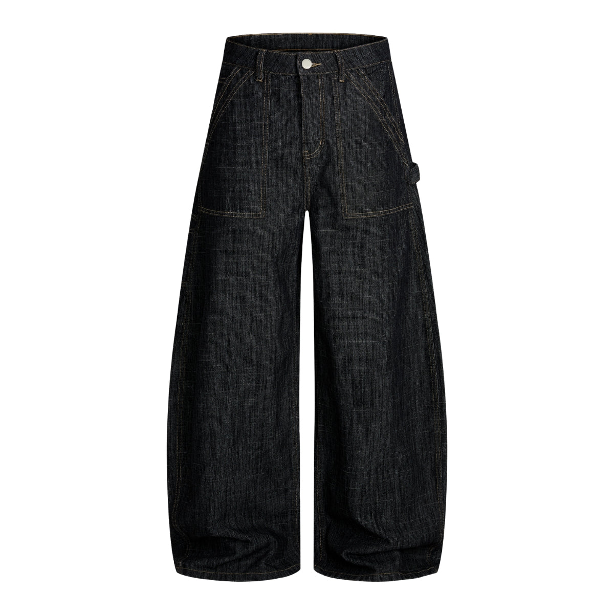Vintage Slub Carpenter Baggy Denim Pants