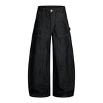 Vintage Slub Carpenter Baggy Denim Pants