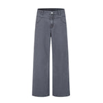 Retro Loose-Fit Straight-Leg Wide Leg Casual Pants