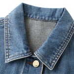 Classic Blue Sleeveless Denim Trucker Vest