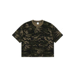 Camiseta destructiva de peso pesado con borde crudo de 10 oz