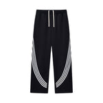Pantalones deportivos holgados de color gris oscuro
