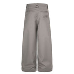 Quiet Luxury Pleated Straight-Leg Trousers