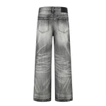 Vintage Washed Straight Leg Jeans