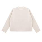 Heavyweight Washed Waffle Cotton Long Sleeve Tee 340G