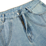 Streetwear Relaxed Straight-Leg Workwear Jeans