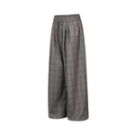 Vintage Plaid Wide Leg Drape Trousers