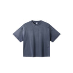 Oversized Heavy Washed Destroyed Cotton Tee
