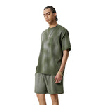 Camiseta con bolsillo desgastado y lavado ácido de 8.5 oz