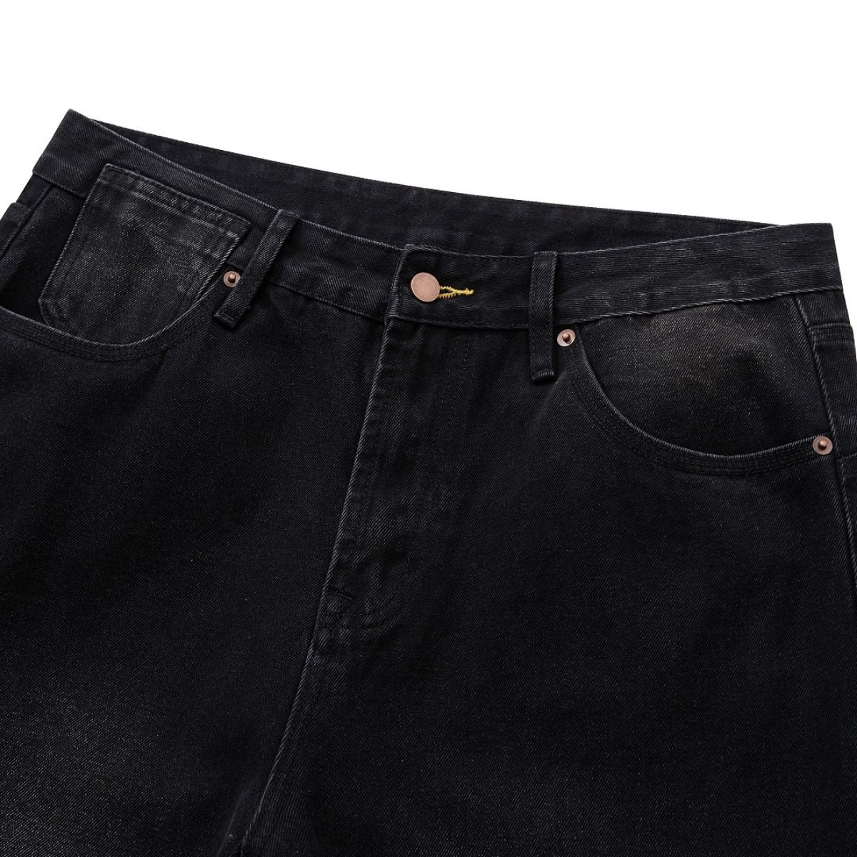 Vintage Distressed Gradient Wide Leg Jeans