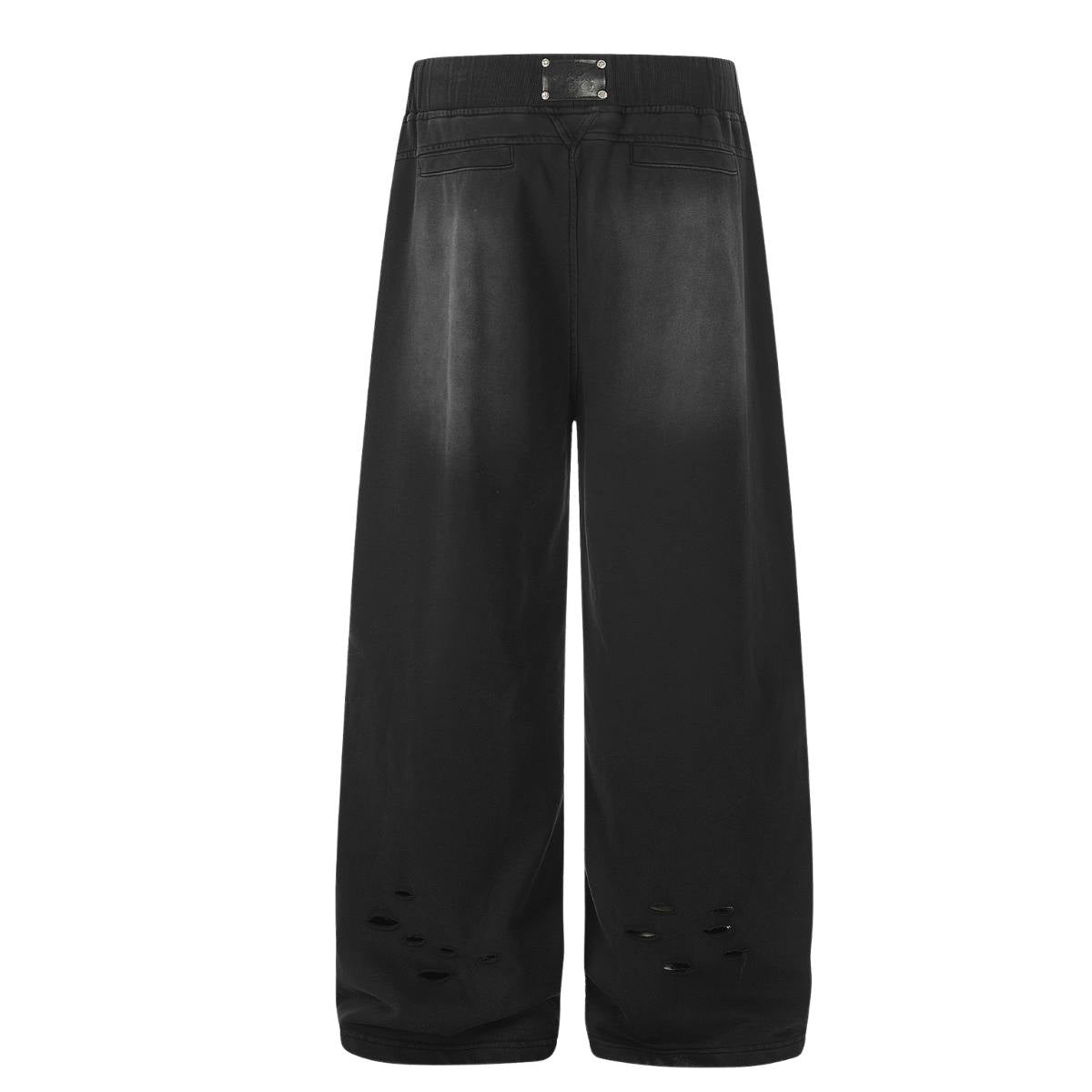 Streetwear Washed Gradient Big Pocket Baggy Wide-Leg Jogger Trousers