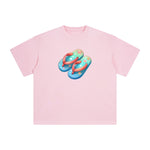 Summer Vacation Slippers Graphic Tee-INNBLAC Fashion Apparel