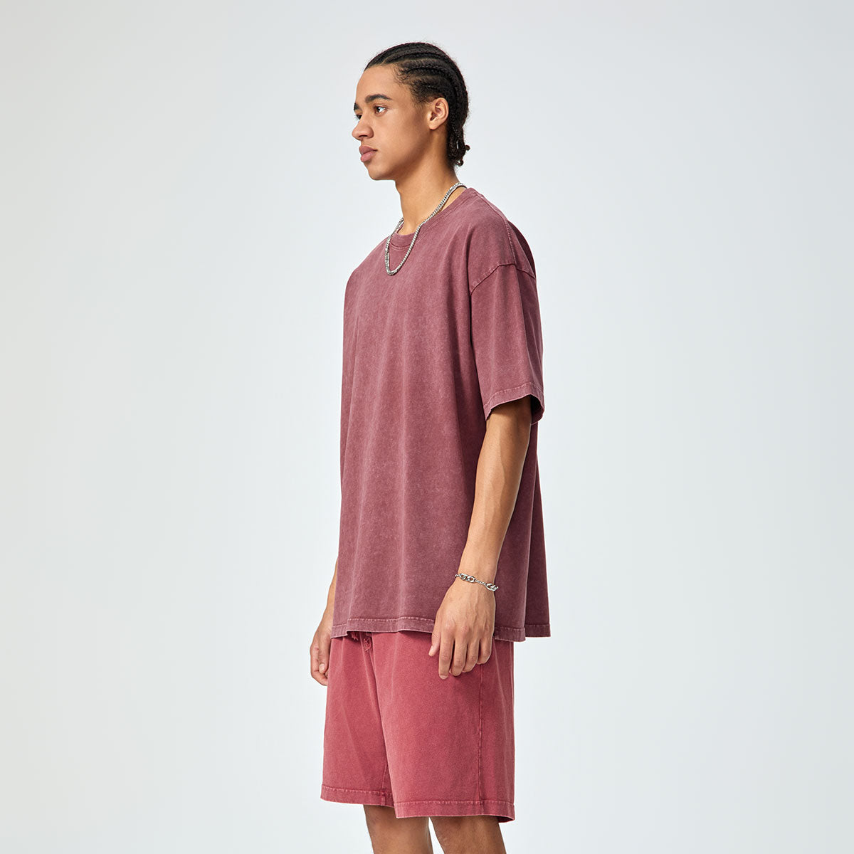 Washed Faded Baggy Cotton Tee 7.5oz