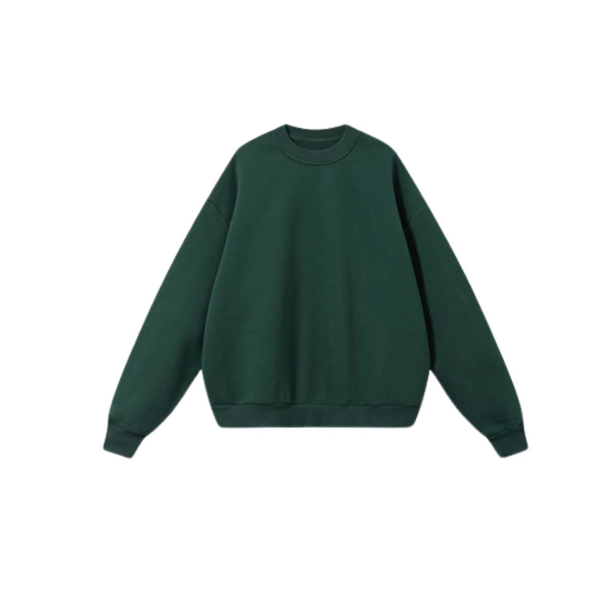 Heavyweight Fleece Boxy Drop ShoulderCrew Neck Sweatshirt