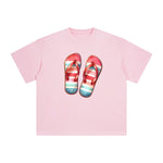 Summer Vacation Slippers Graphic Tee-INNBLAC Fashion Apparel