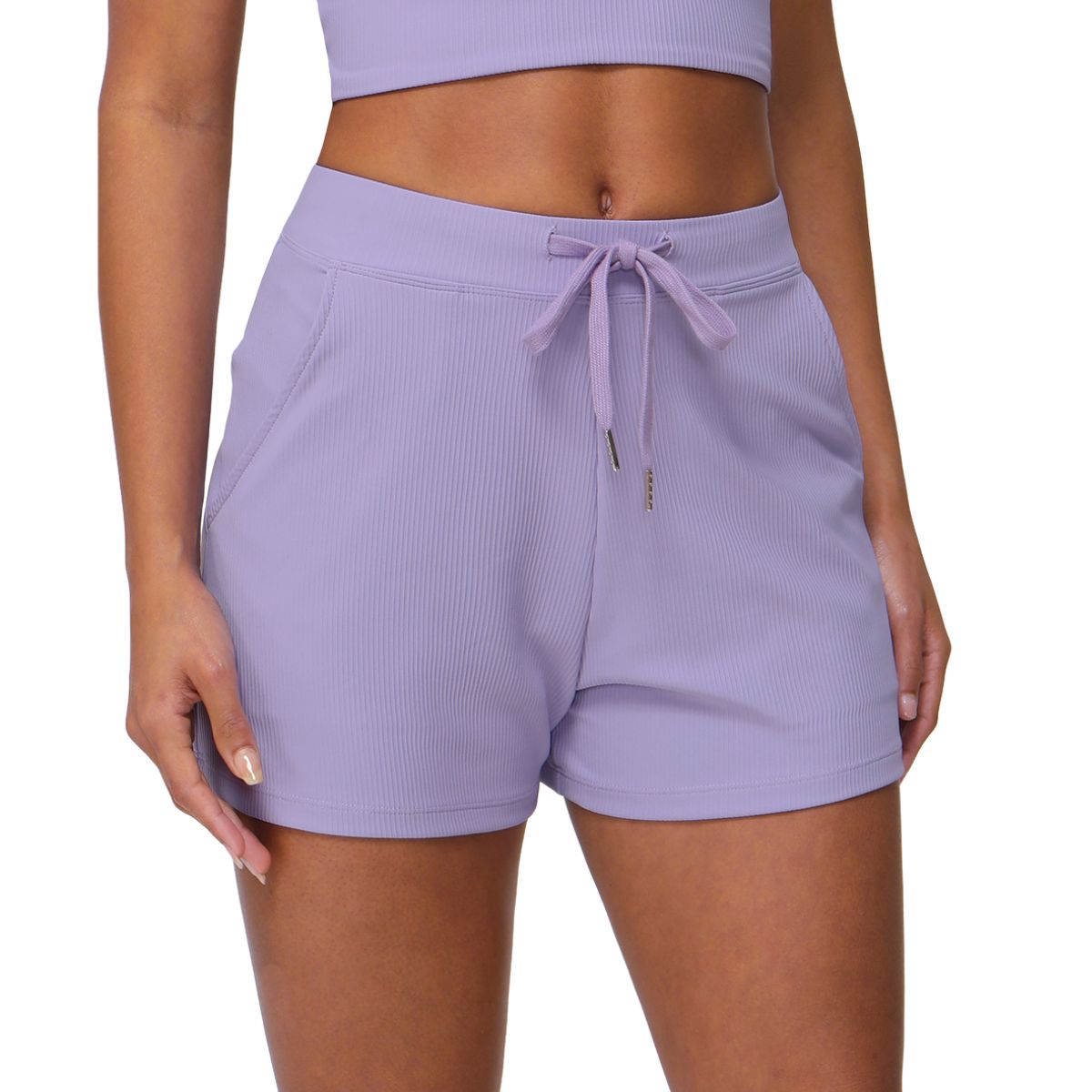 Women's Relaxed-Fit Ribbed Shorts
