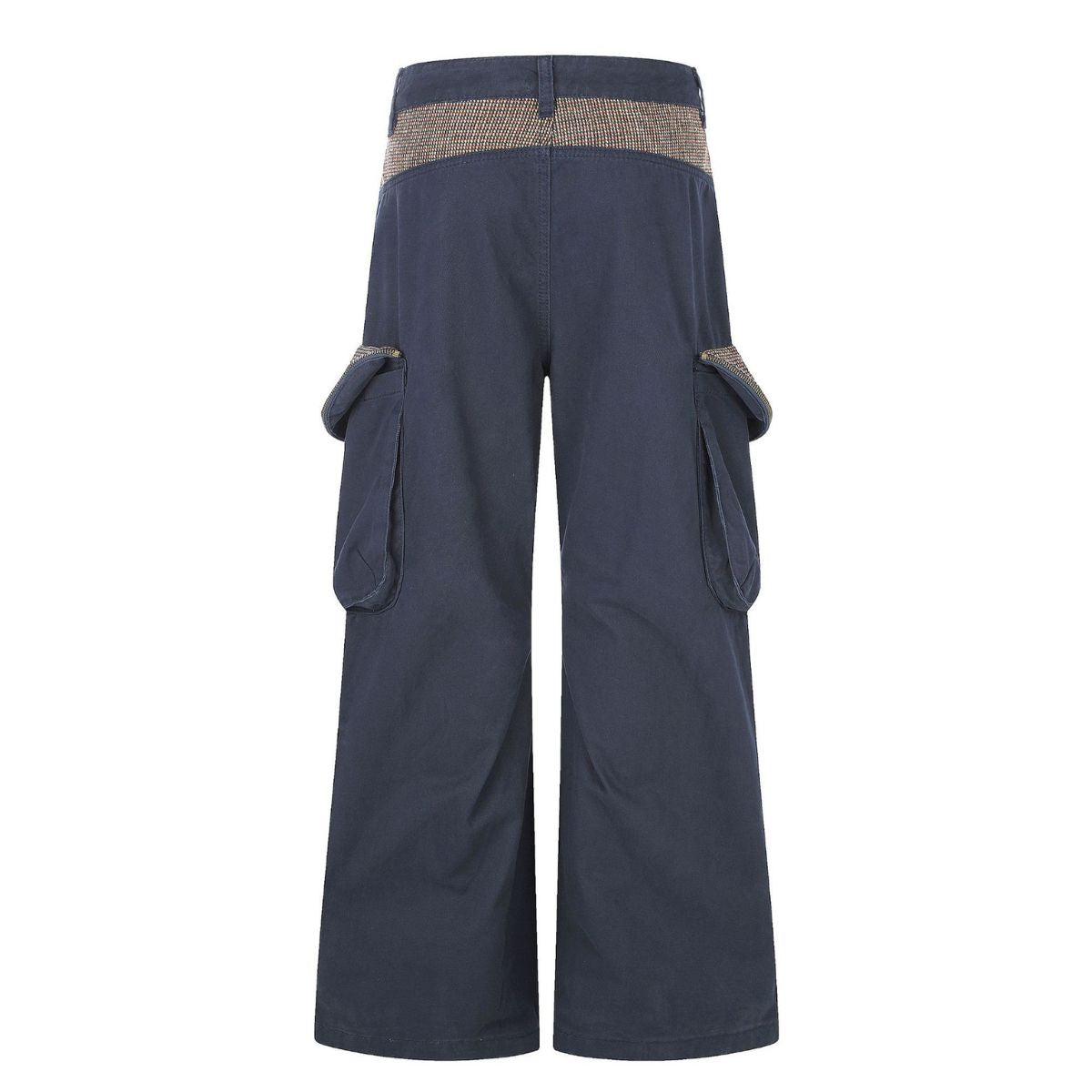 Contrast Panel Multi Pocket Utility Cargo Pants