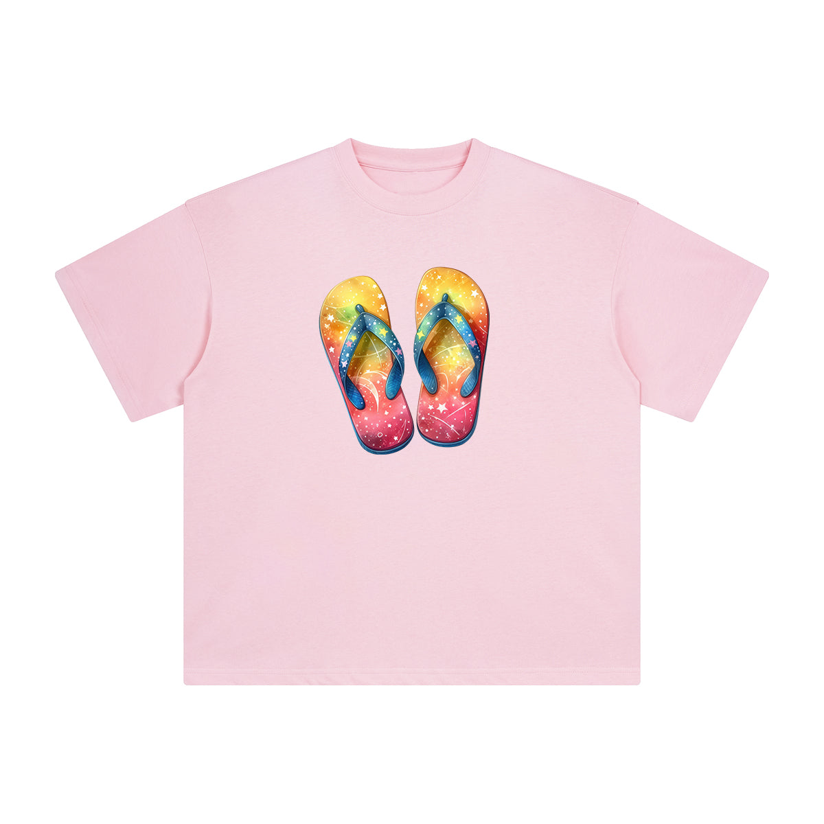 Summer Vacation Slippers Graphic Tee-INNBLAC Fashion Apparel