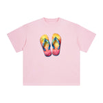 Summer Vacation Slippers Graphic Tee-INNBLAC Fashion Apparel