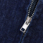 Halter Neck Denim Mini Flounce Dress